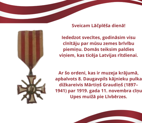 Sveicam Lāčplēša dienā!