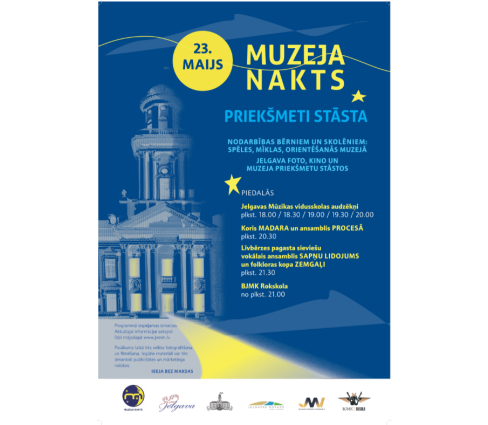 23. maijā – Muzeju nakts Ģederta Eliasa Jelgavas vēstures un mākslas muzejā